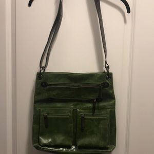 Apple Green Vegan shoulder bag 14x14